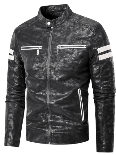 Vintage Leather Moto Jacket -, Leather Jackets , Drestiny , 4XL, Australia, Black, Blue, Brown, Chocolate, Jackets, L, M, New Zealand, S, United Kingdom, United States, XL, XXL, XXXL , Drestiny , www.shopdrestiny.com